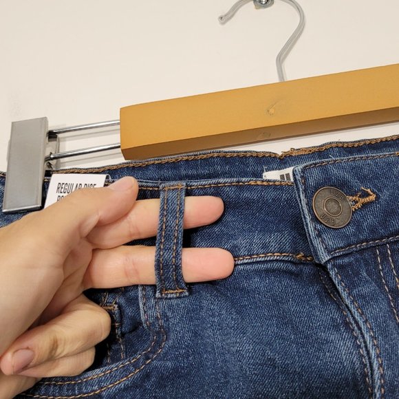 Urban Basics U2B | Denim Blue Jean Shorts Rolled Cuff Distressed Destroyed 5 NWT - Picture 8 of 12